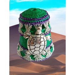 Grosse tortue métal argent