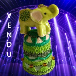 Dé Eléphant vert - trompe...