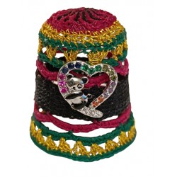 Dé de collection "cœur panda"