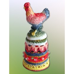 Poule rouge queue marine