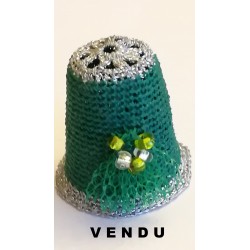 thimble vert et argent - tulle