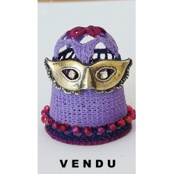 Dé masqué violet